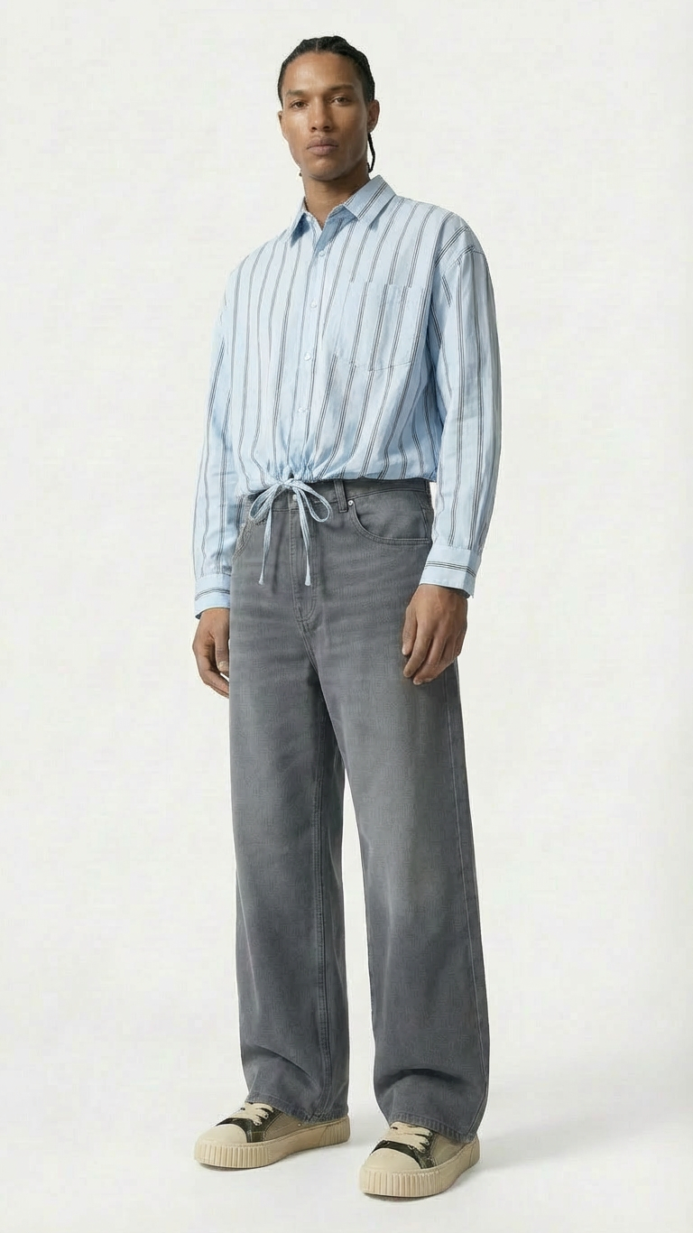 Camicia con laccio