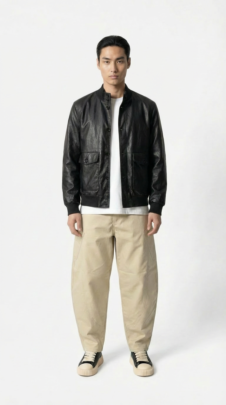 Giubbotto in simil pelle