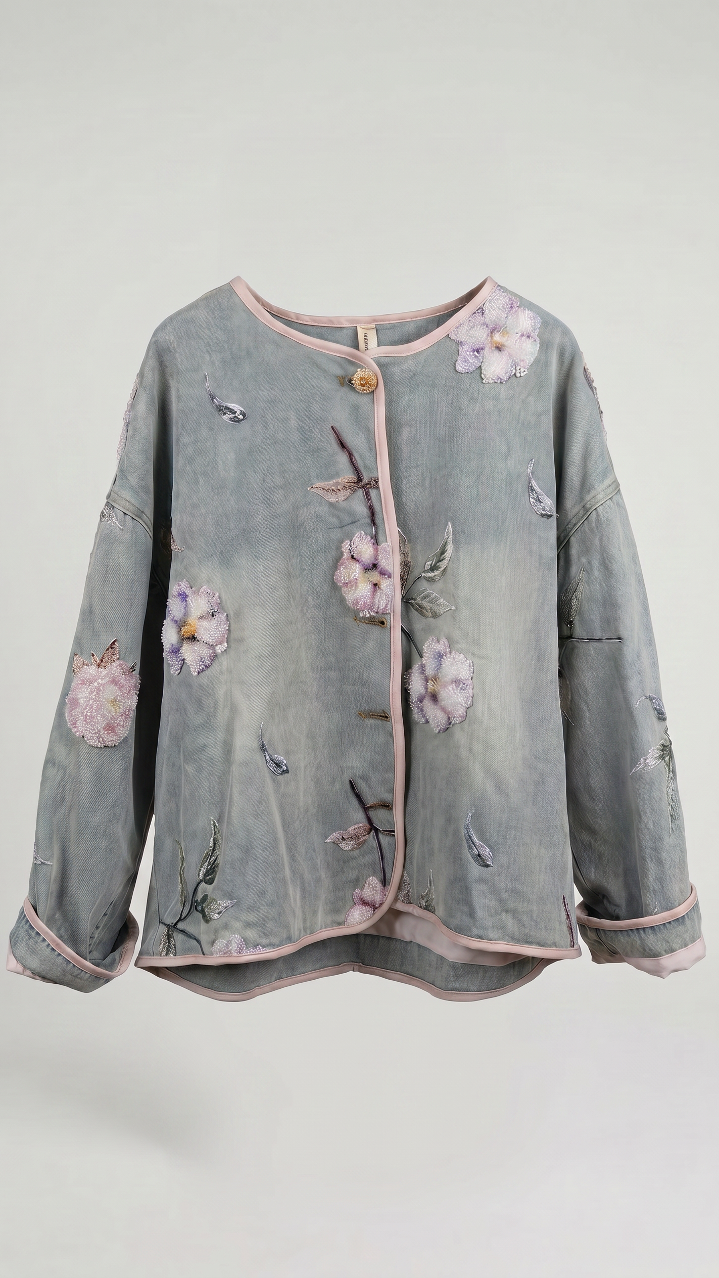 Kimono Denim Floreale