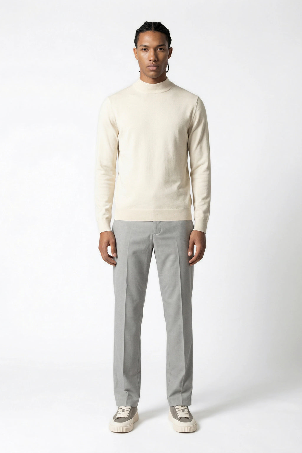 Maglia a mezzo collo slim fit