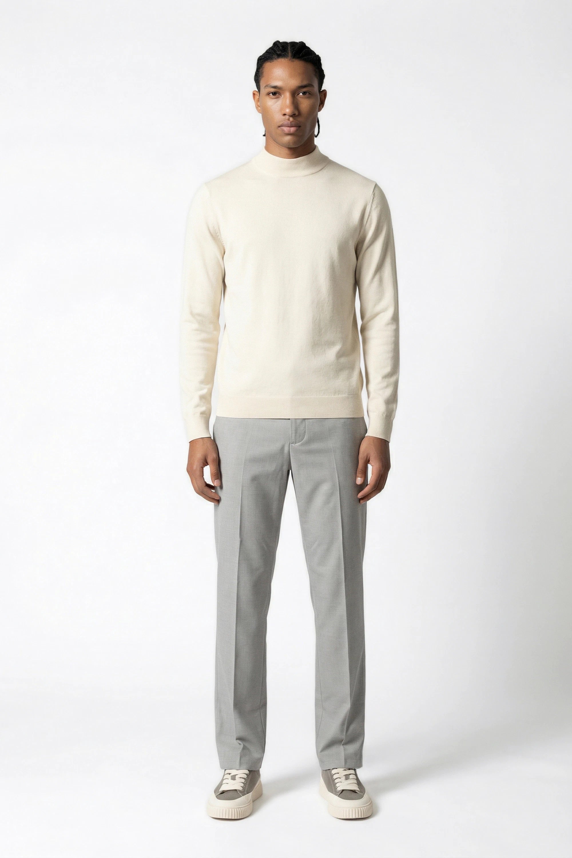 Maglia a mezzo collo slim fit