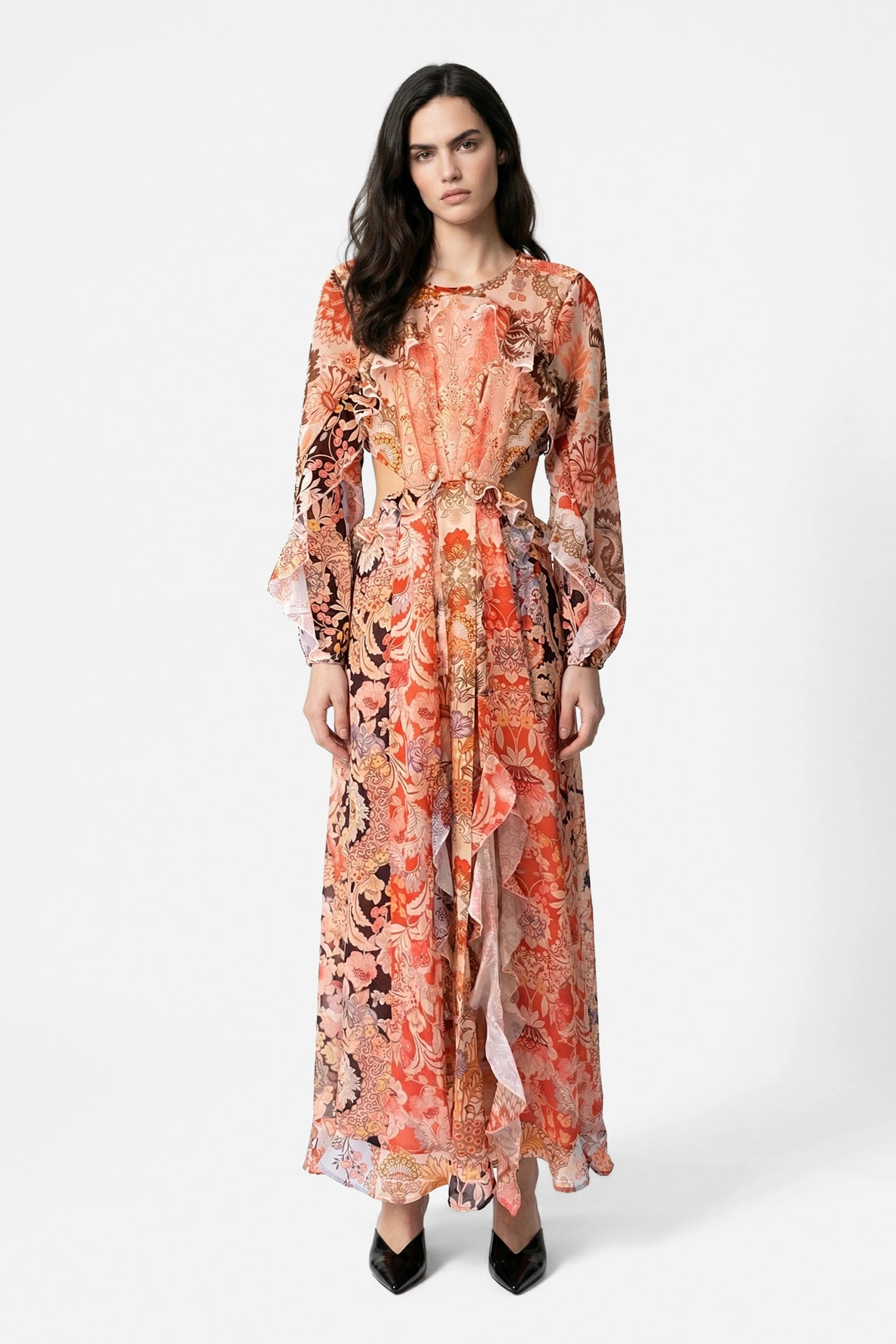 Vestito con motivo floreale