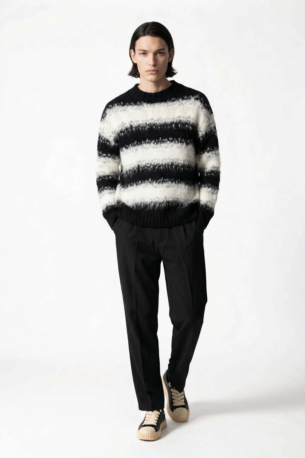 Pantalone Nero palazzo