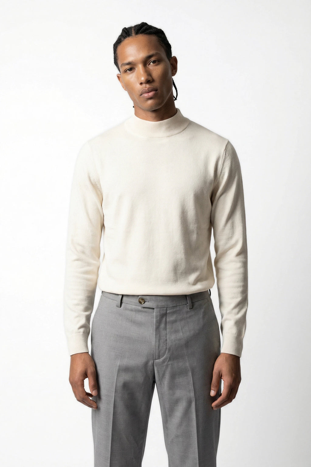 Maglia a mezzo collo slim fit