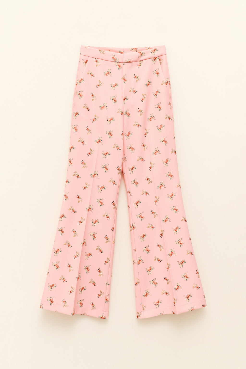 Pantaloni lunghi con stampa floreale all-over